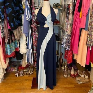 Vintage Cut Out Maxi Dress - Size Small
